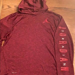 Jordan Air youth XL dri-fit long sleeve hoodie